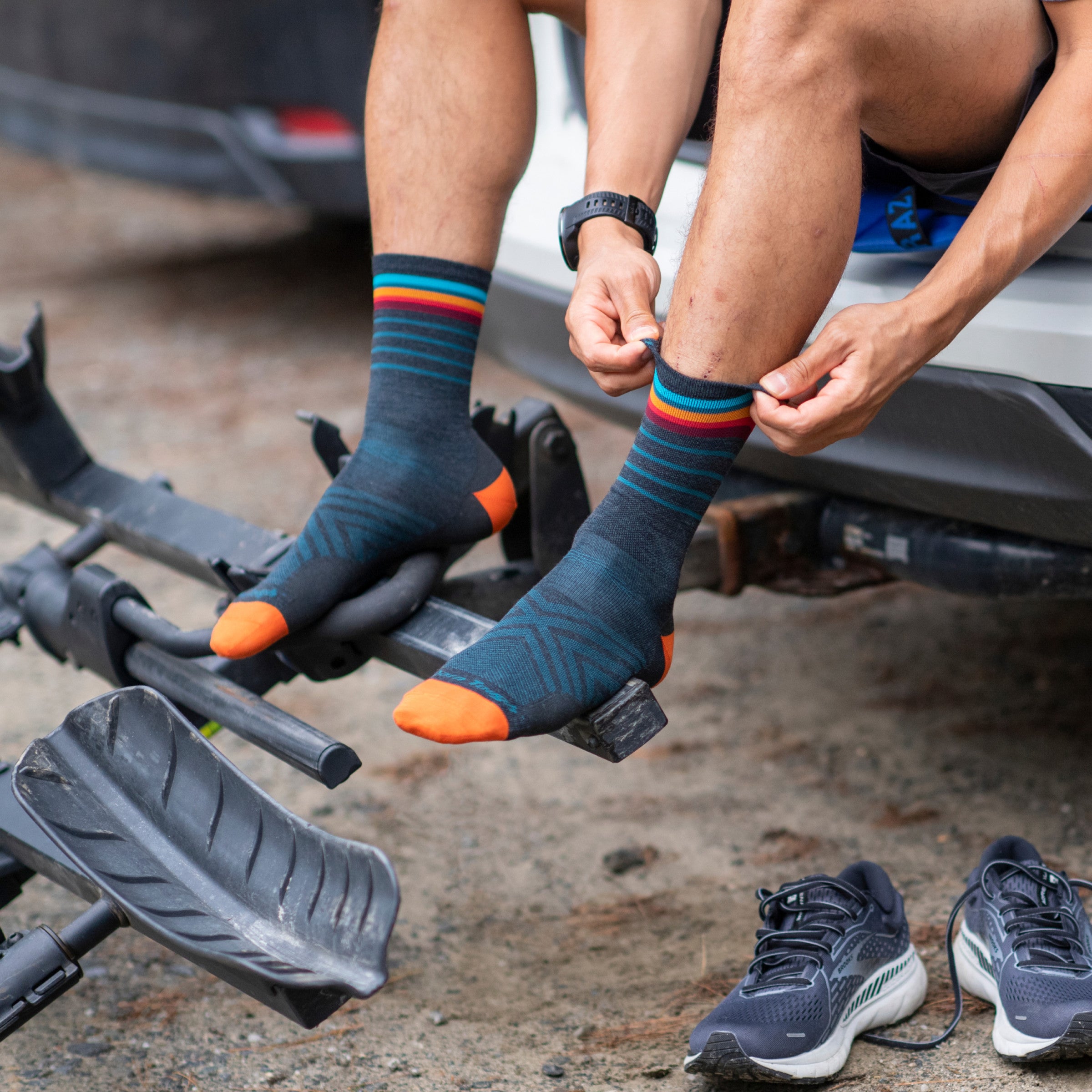 Men's Stride Micro Crew Ultra-Lightweight Running Socks - Image 6