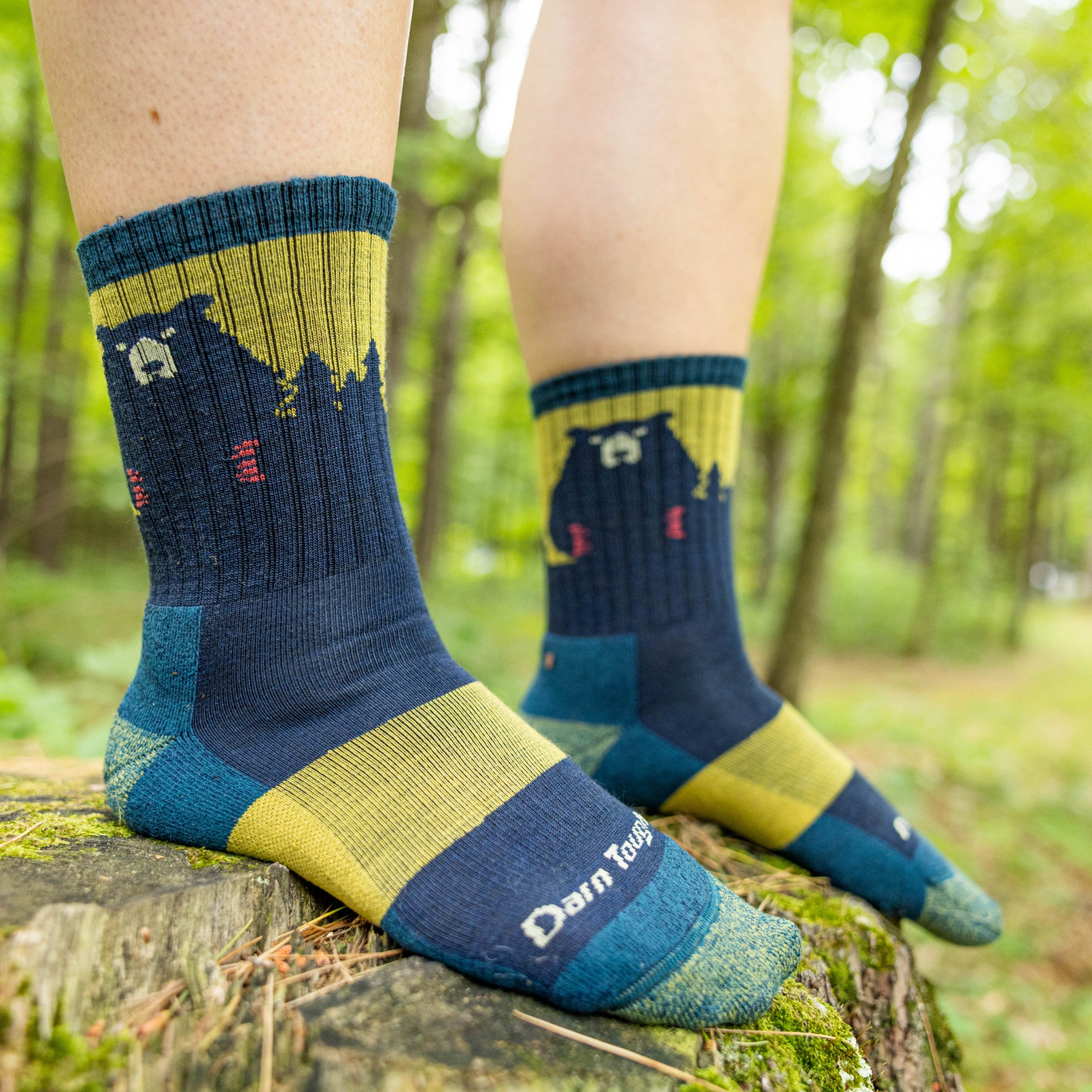 Women's Bear Town Micro Crew Lightweight Hiking Socks - Image 16
