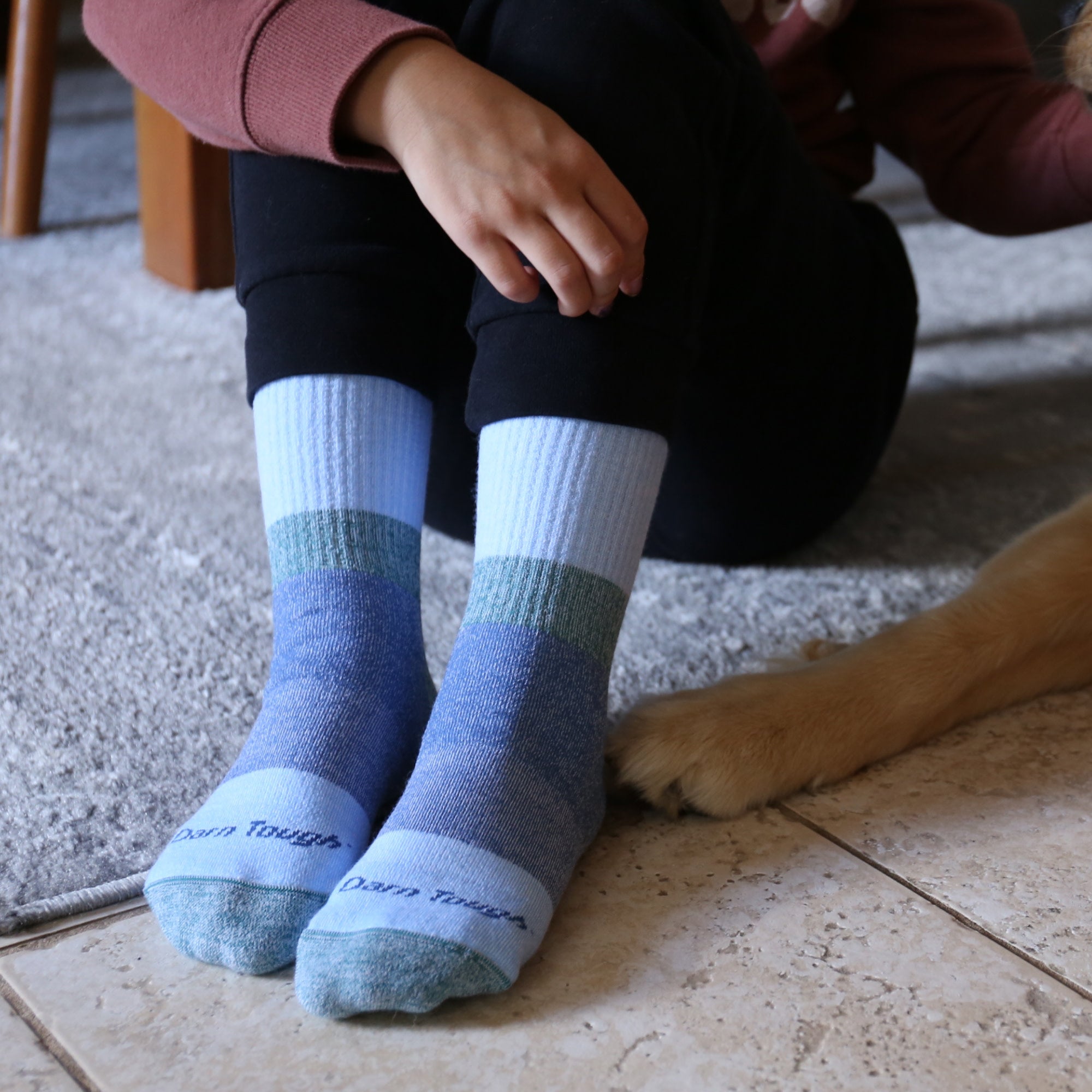 Kids Hill Topper Micro Crew Heavyweight Hiking Socks - Image 2