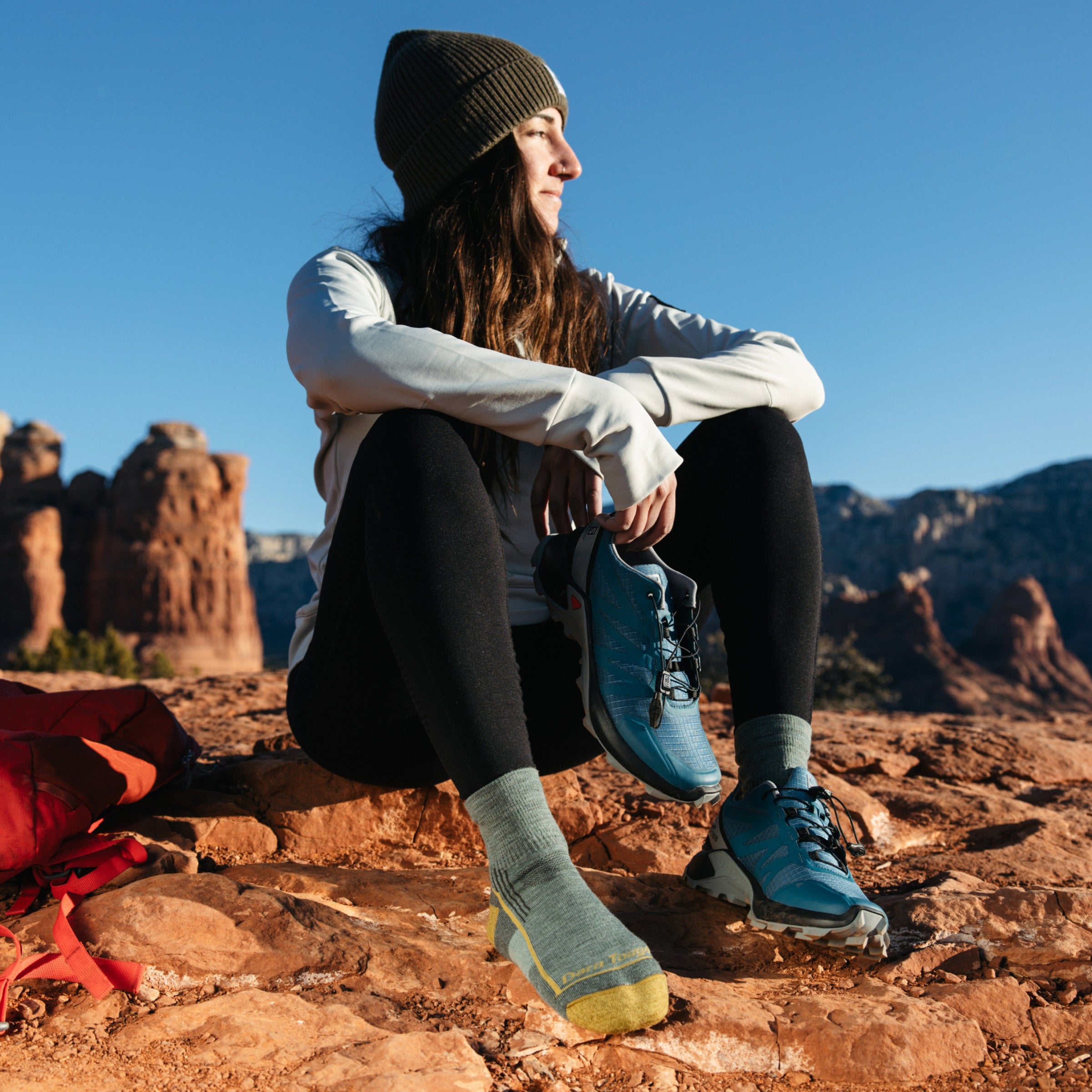 Women's Hiker Quarter Midweight Hiking Socks - Image 6