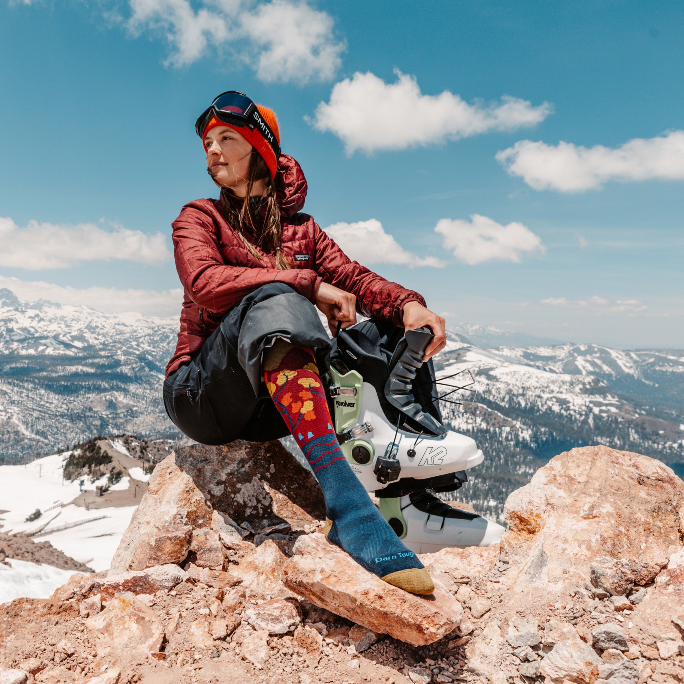 Women's Enchanted Over-the-Calf Midweight Ski & Snowboard Socks- Last Chance - Image 4