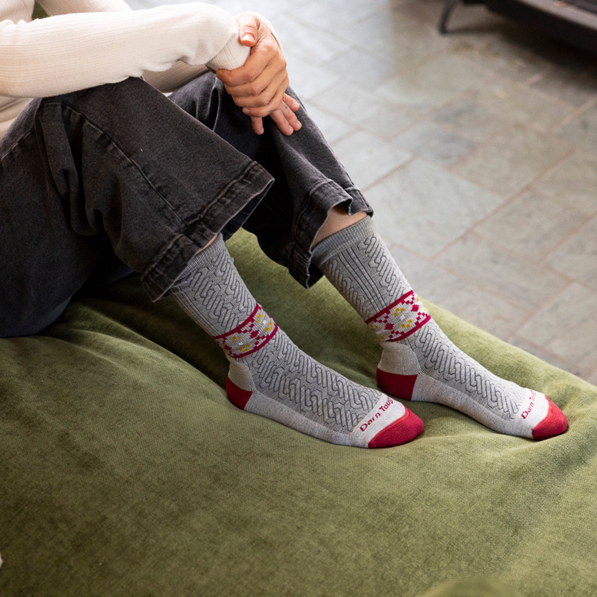 Women's Nordic Twist Crew Lightweight Lifestyle Socks - Image 3