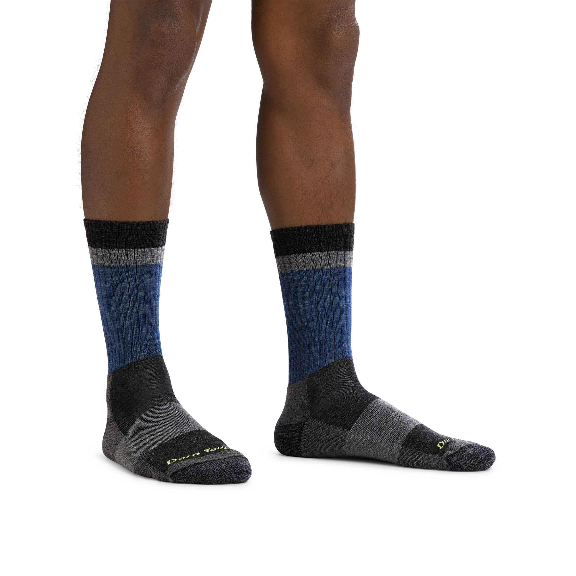 Men's Heady Stripe Micro Crew Lightweight Hiking Socks - Image 3