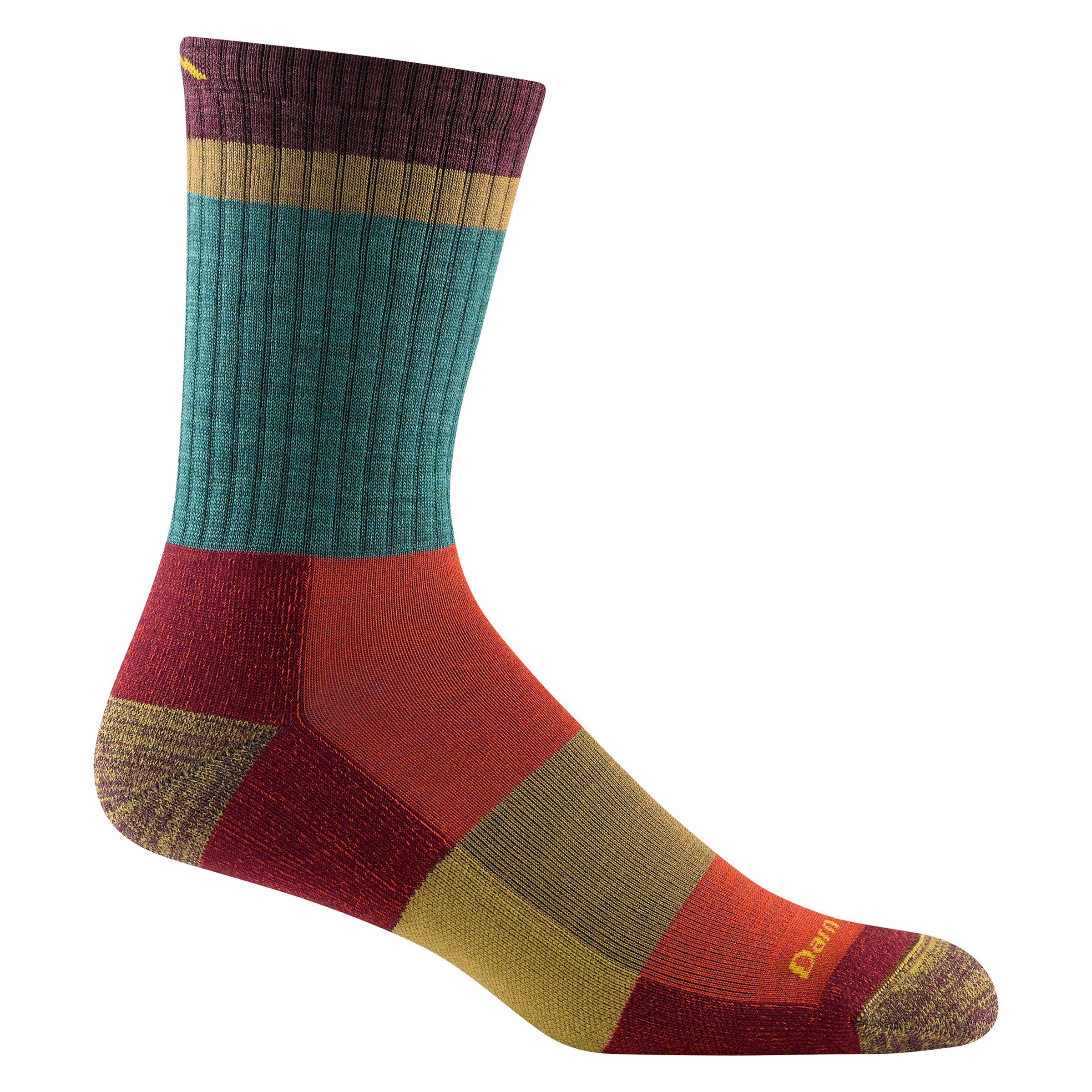 Men's Heady Stripe Micro Crew Lightweight Hiking Socks - Image 2