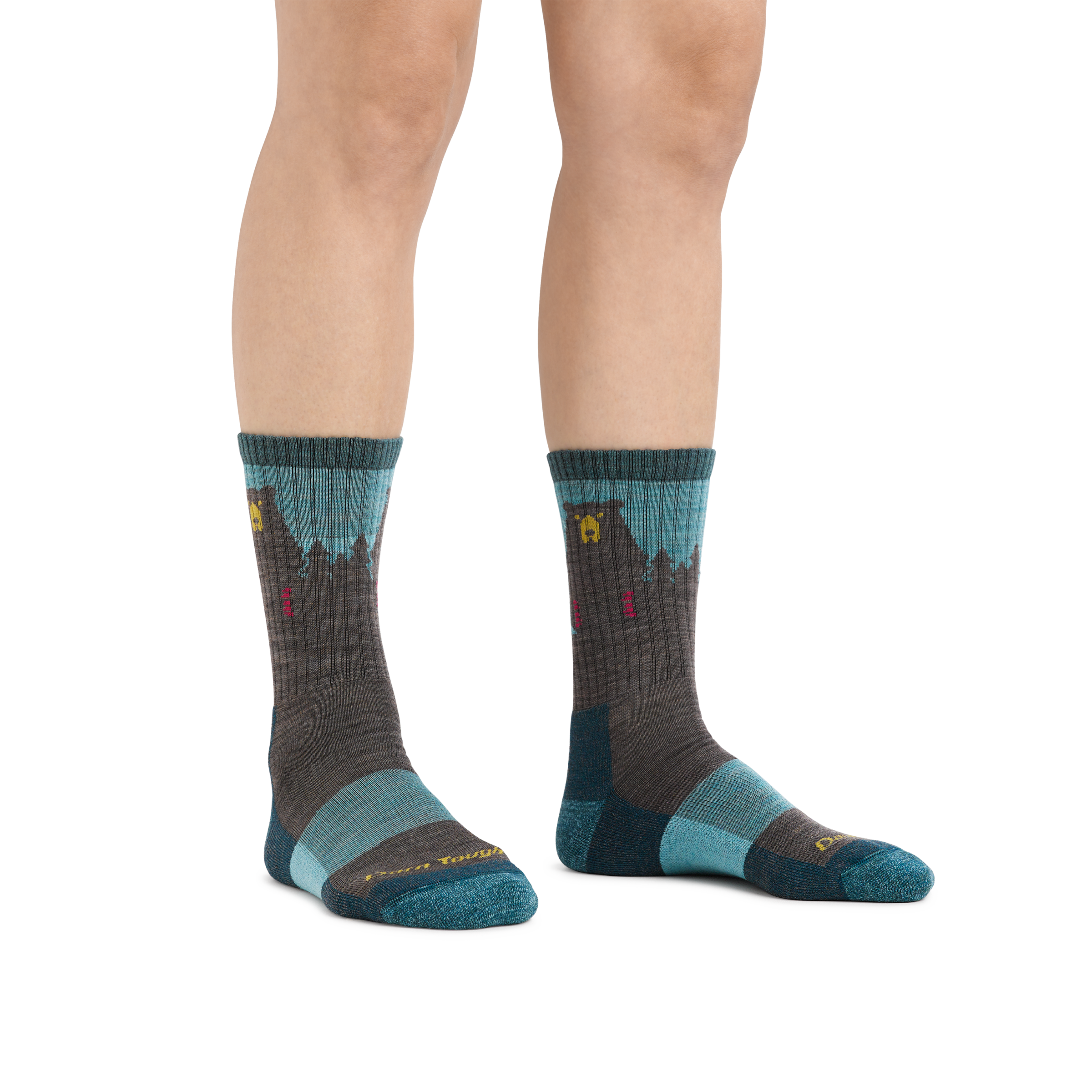 Women's Bear Town Micro Crew Lightweight Hiking Socks - Image 9