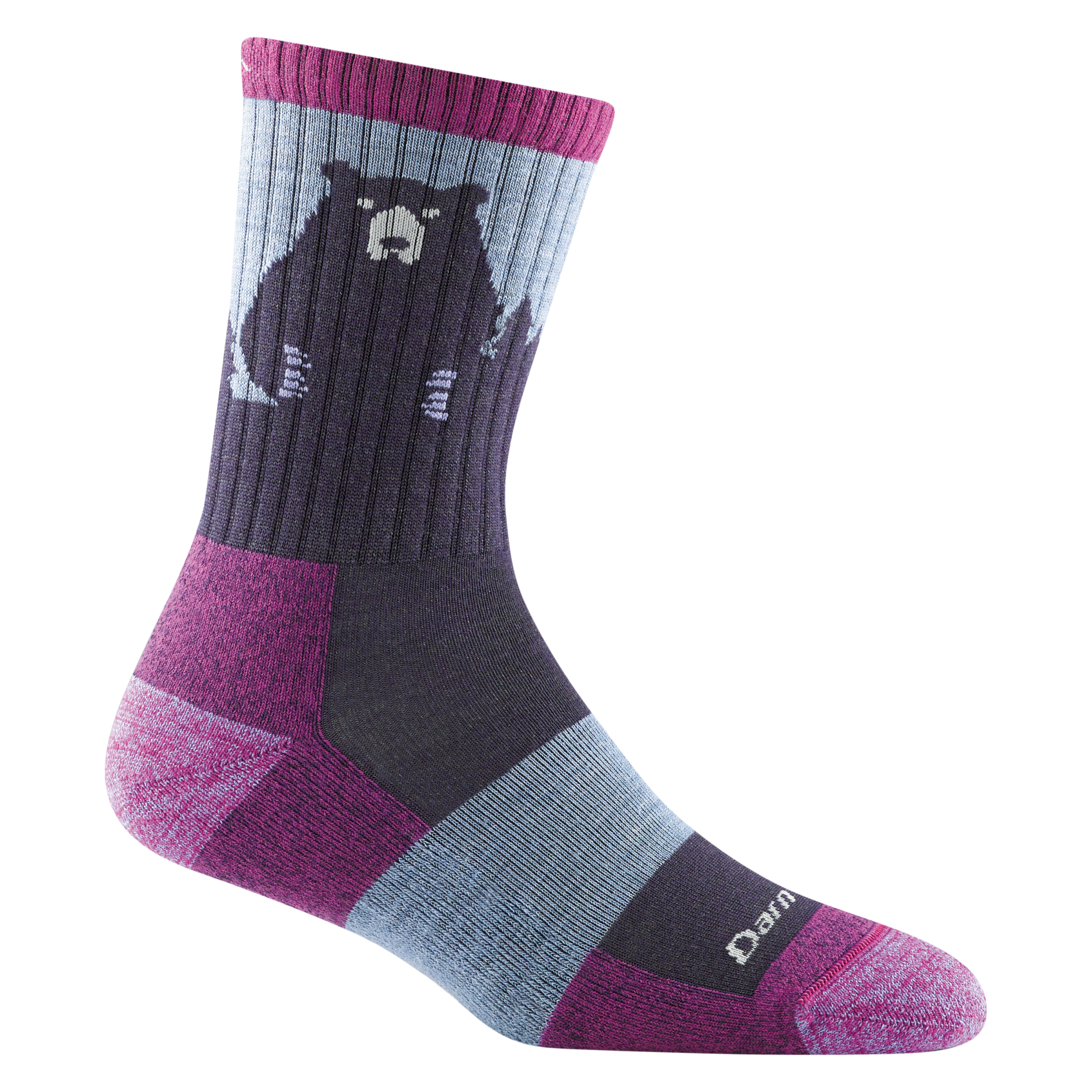 Women's Bear Town Micro Crew Lightweight Hiking Socks - Image 7