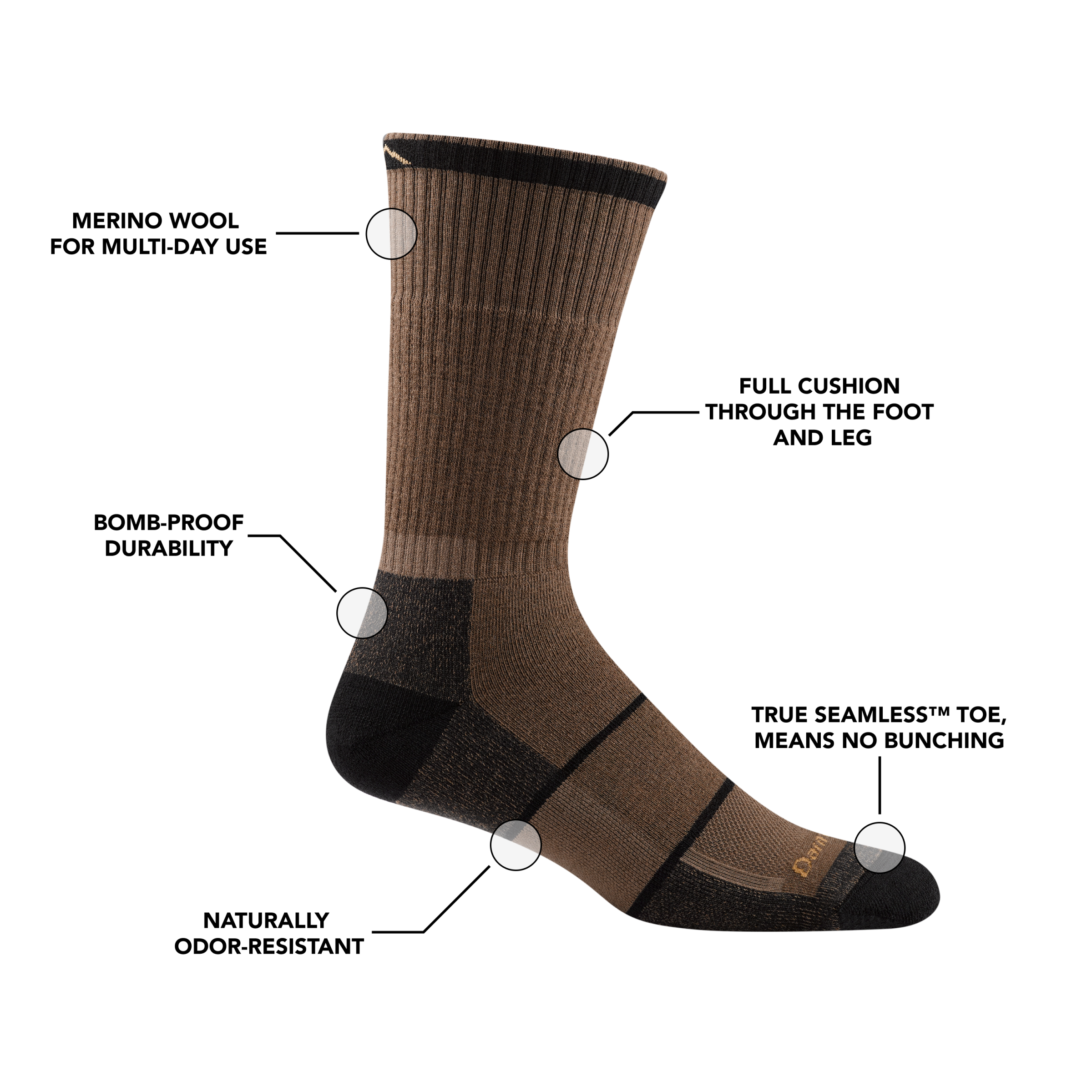 Men's William Jarvis Boot Midweight Work Socks - Image 6