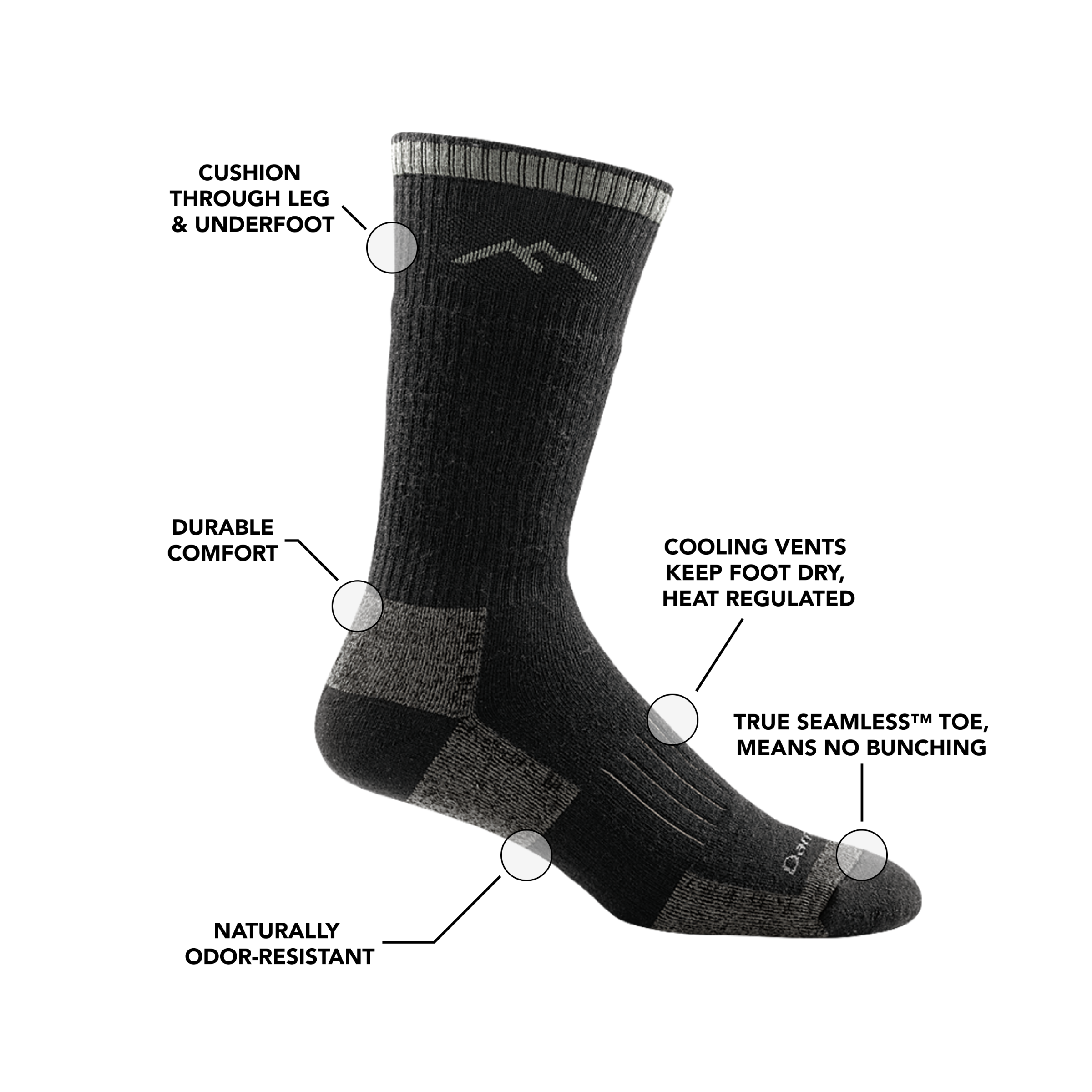 Boot Midweight Hunting Sock-Last Chance - Image 4