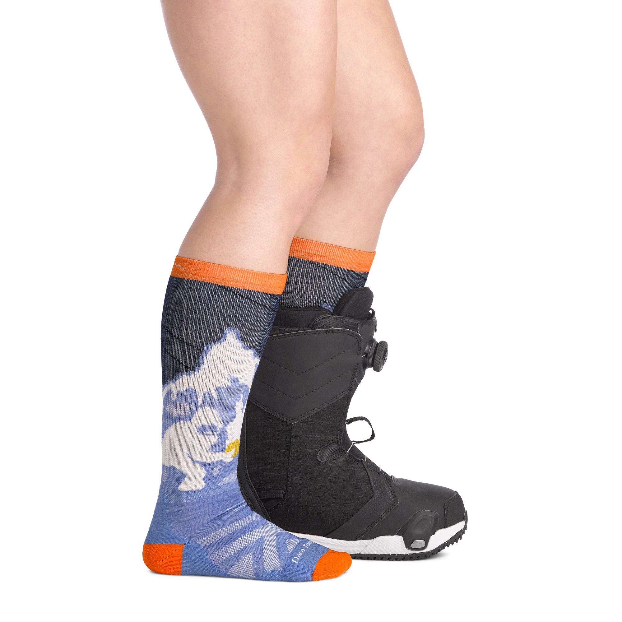 Kids Little Yeti Over-the-Calf Midweight Ski & Snowboard Socks - Image 3